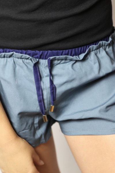 Orgnaic Shorts Smölla grey + blue - size M and L
