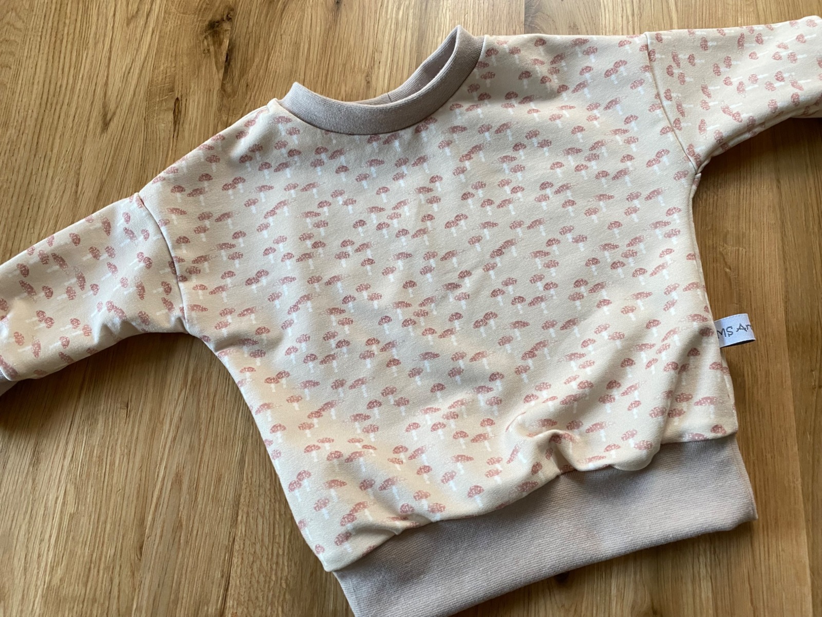 Sweatshirt Glückspilz beige 4