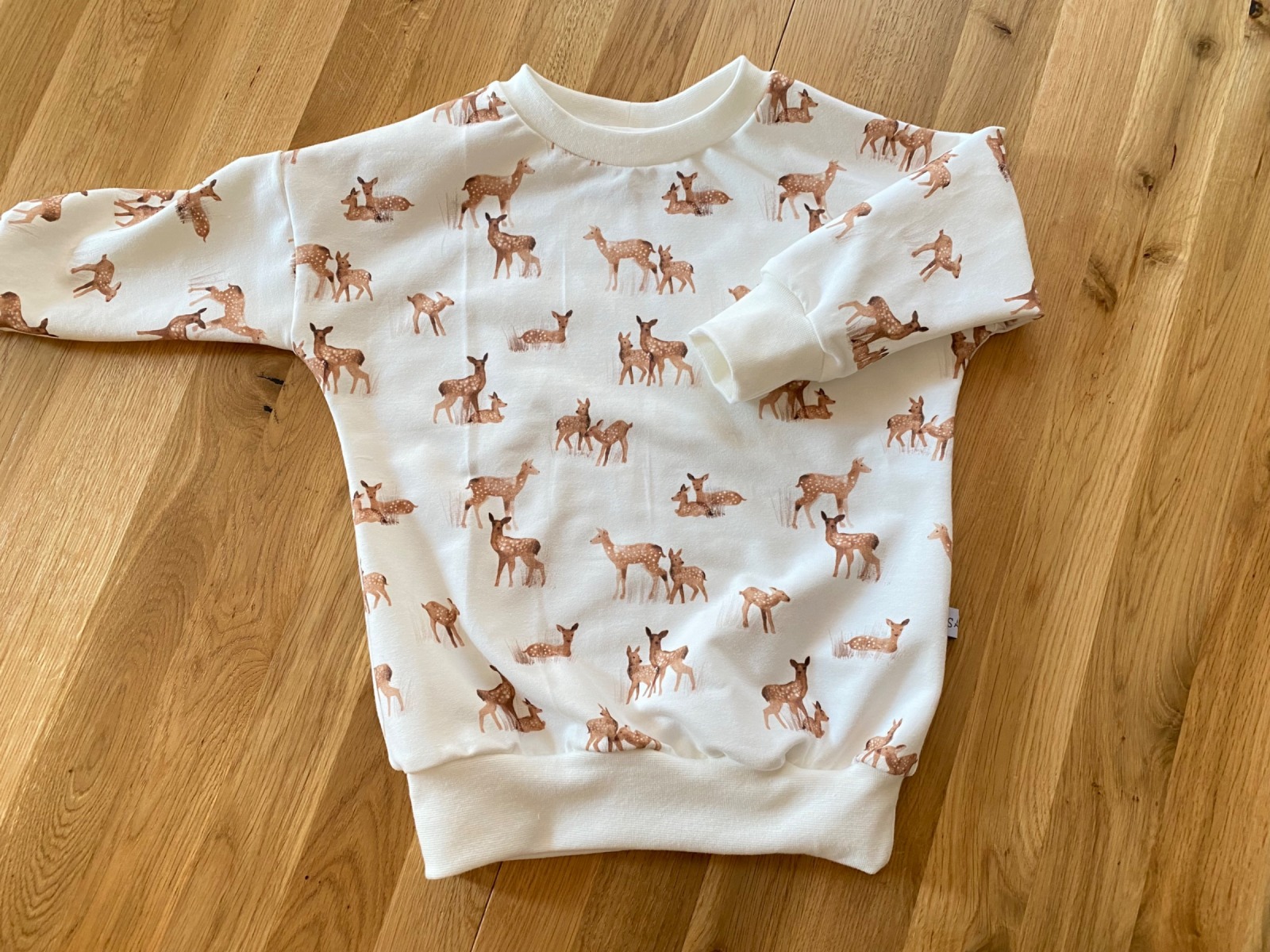 Sweatshirt Rehe Gr.92/98 2