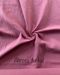 Musselin uni altrosa beige natur rosa Double Gauze 3