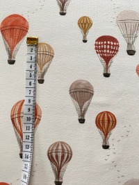 Jersey Family Fabrics Heißluftballon creme 3