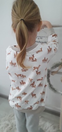 Sweatshirt Rehe Gr.92/98 9