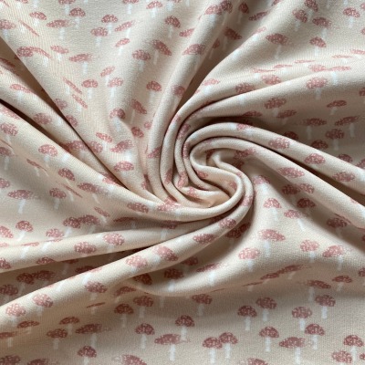 French Terry Family Fabrics Pilze sand Sweat