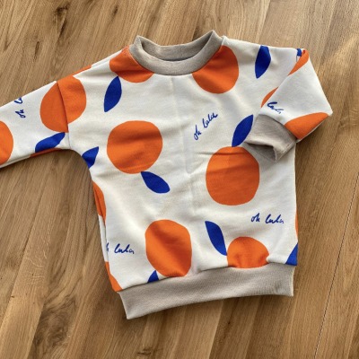 Sweatshirt Orangen Gr.80/86