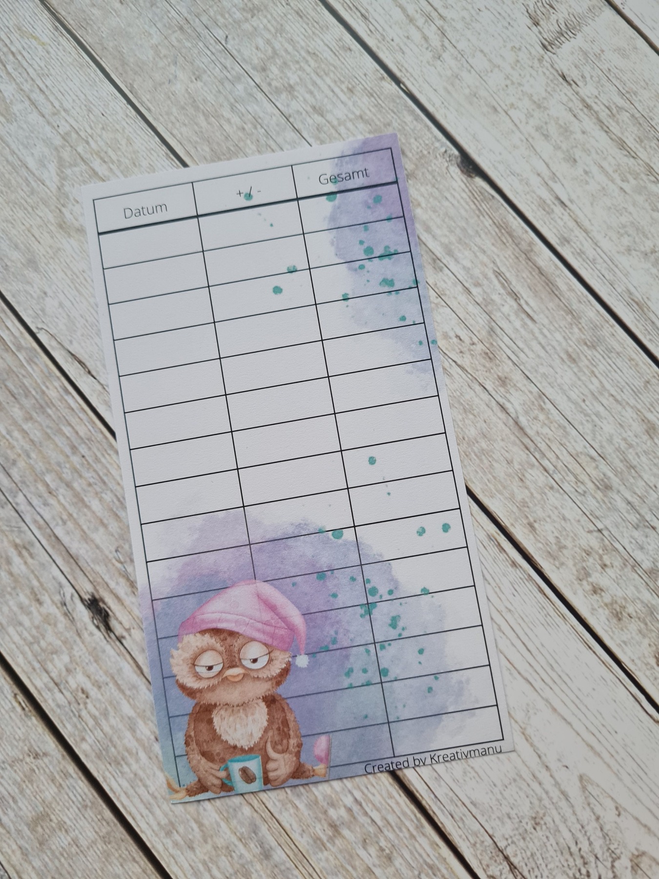 Rubbel dich reich - Early Bird Sparchallenge passend für A6 Binder 3