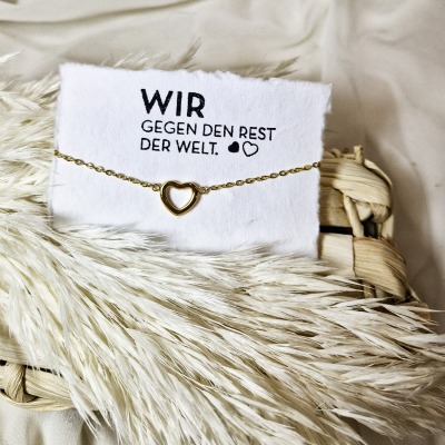 Armband wir gegen den Rest der Welt