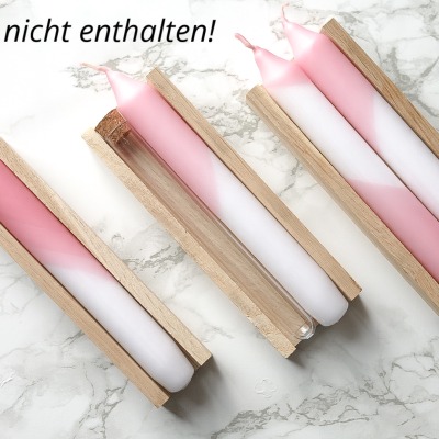 Kerzenverpackung Holzdeko Geschenkbox für Kerze Handmade - aus Eichenholz