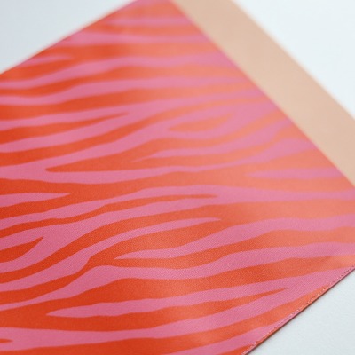 Geschenktüte Orange Zebra/Pink - 1 Größe