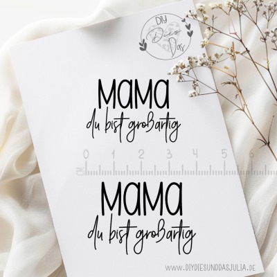 Stempel MAMA du bist großartig