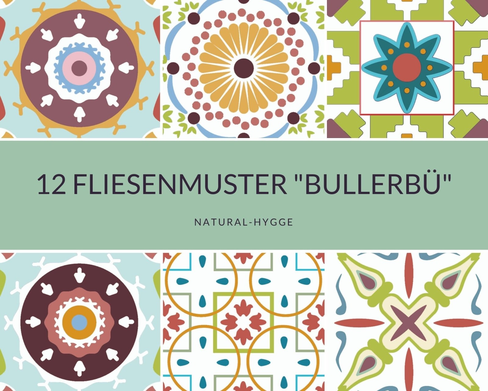 Download 12 Fliesenmuster Bullerbü No. 2 3