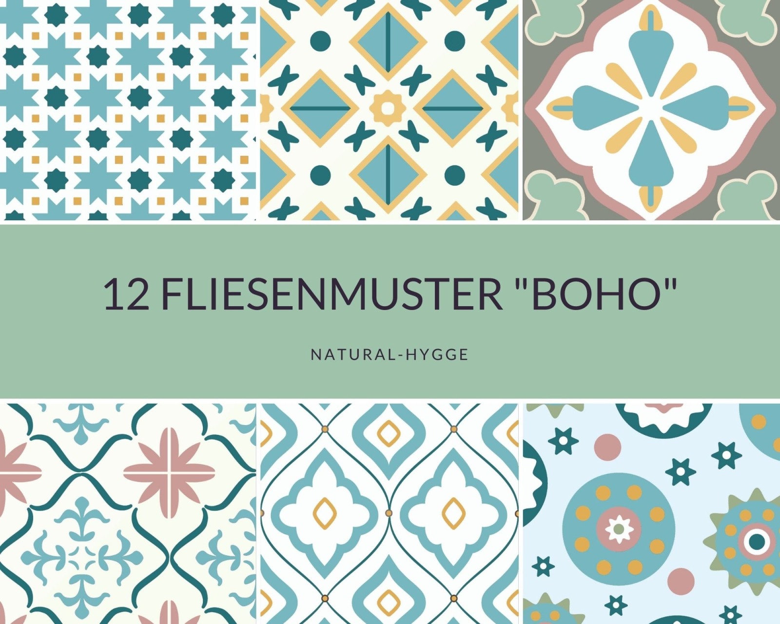 Download 12 Fliesenmuster Boho No. 2 2