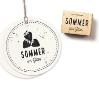 Holzstempel Sommer im Glas Der perfekte Begleiter für deine sommerlichen Kreationen
