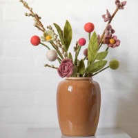 Handgefilzte Kugel-Blume, verschiedene Farben, 2 cm &amp; 3 cm 14