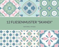 Download 12 Fliesenmuster Scandi No. 2a für Fototransfertechnik 2