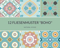 Download 12 Fliesenmuster Boho No. 1 für Fototransfertechnik 2