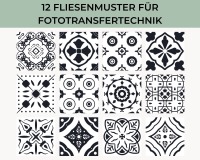 Download 12 Fliesenmuster Schwarz-Weiß No. 1 2