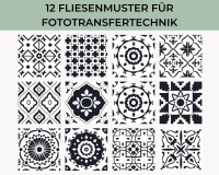 Download 12 Fliesenmuster Schwarz-Weiß No. 02 2