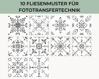 Download 10 Fliesenmuster Schwarz-Weiß No. 03 2
