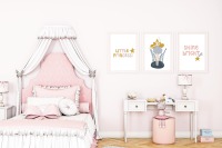 Baby-Girl Poster Set: Zauberhafte Dekoration für kleine Prinzessinnen 5