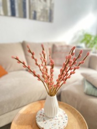 Handgefilzter Weidenkätzchen-Zweig: Natürliche Eleganz für dein Zuhause 10