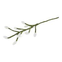 Handgefilzter Zweig mit weißen Beeren - Perfekte Dekoration für jede Jahreszeit 7