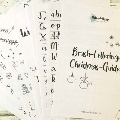 Brush-Lettering Christmas-Guide Vol. I - Schriften und Schmuckelemente für z.B. die Gestaltung von