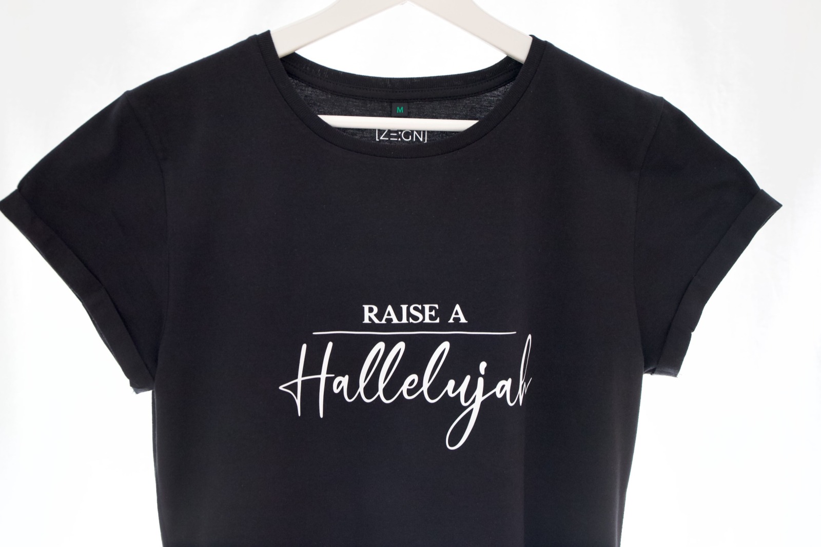 Damen T-Shirt Raise a Hallelujah - schwarz