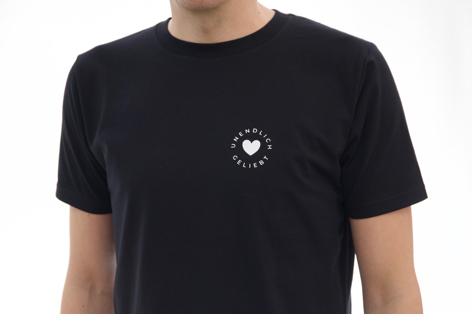 Unisex T-Shirt Unendlich geliebt - schwarz