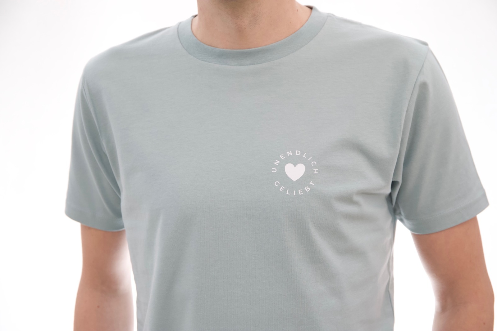 Unisex T-Shirt Unendlich geliebt - mint