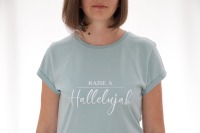 Damen T-Shirt Raise a Hallelujah - mint 2