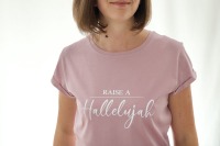 Damen T-Shirt Raise a Hallelujah - altrosa 3