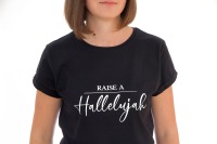 Damen T-Shirt Raise a Hallelujah - schwarz 3