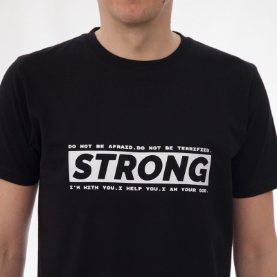 Unisex T-Shirt Strong - schwarz