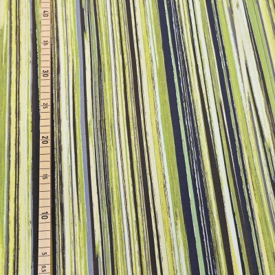 Jersey Green stripes - Stoffabrics