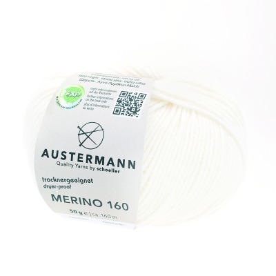 Merino 160 EXP weiß 201 - Austermann