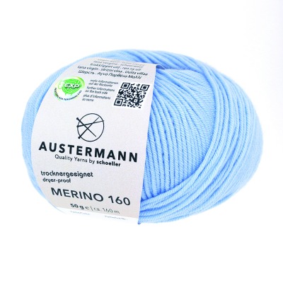 Merino 160 EXP azur 222 - Austermann