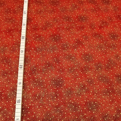 Star Sprinkle rot/gold - Stoffabrics