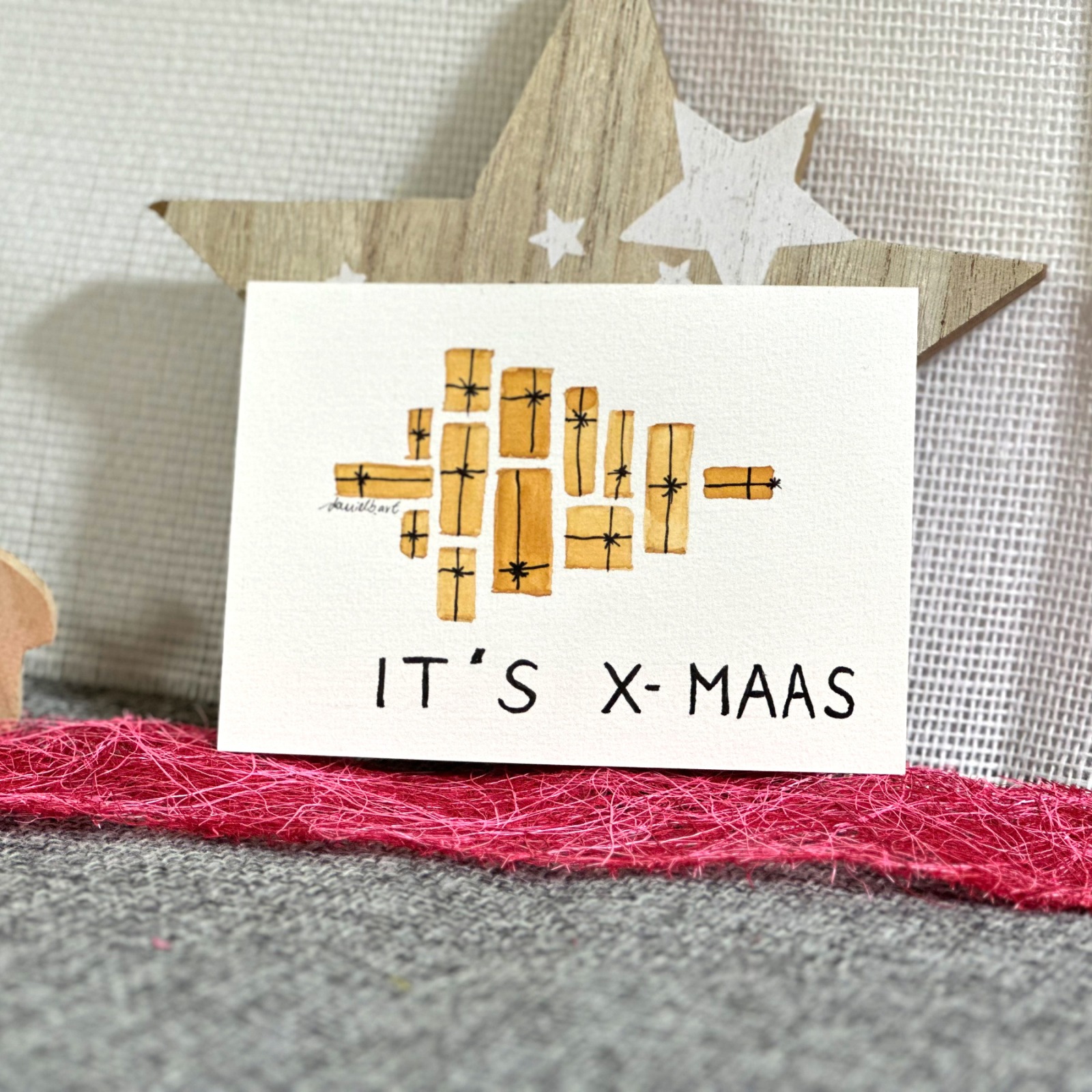 Schöne Weihnachtskarte - ITs X-MAS