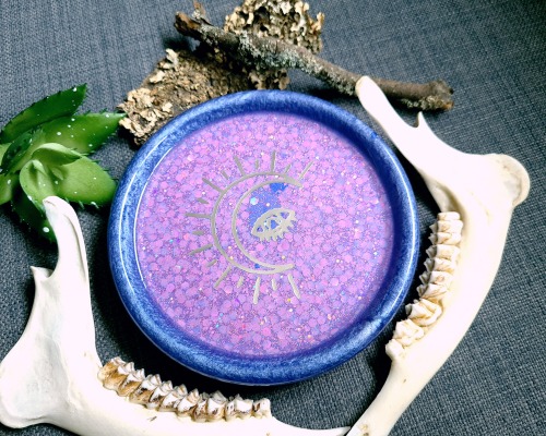 Versandfertig - Kleine Schale Eye of Protection lila violett flieder