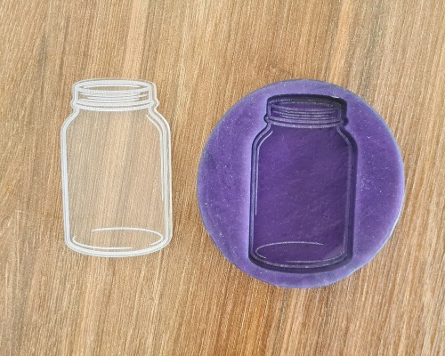 Kleine Silikonform für Anhänger Jam Jar Glas Marmeladenglas Einmachglas