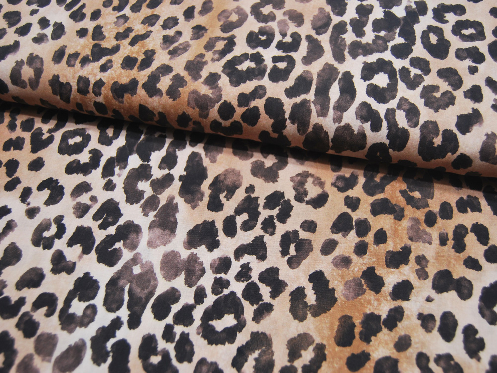 Baumwolle - Poplin Digital - Animal Skin - Leopardenmuster - 0.5 Meter, Online Shop