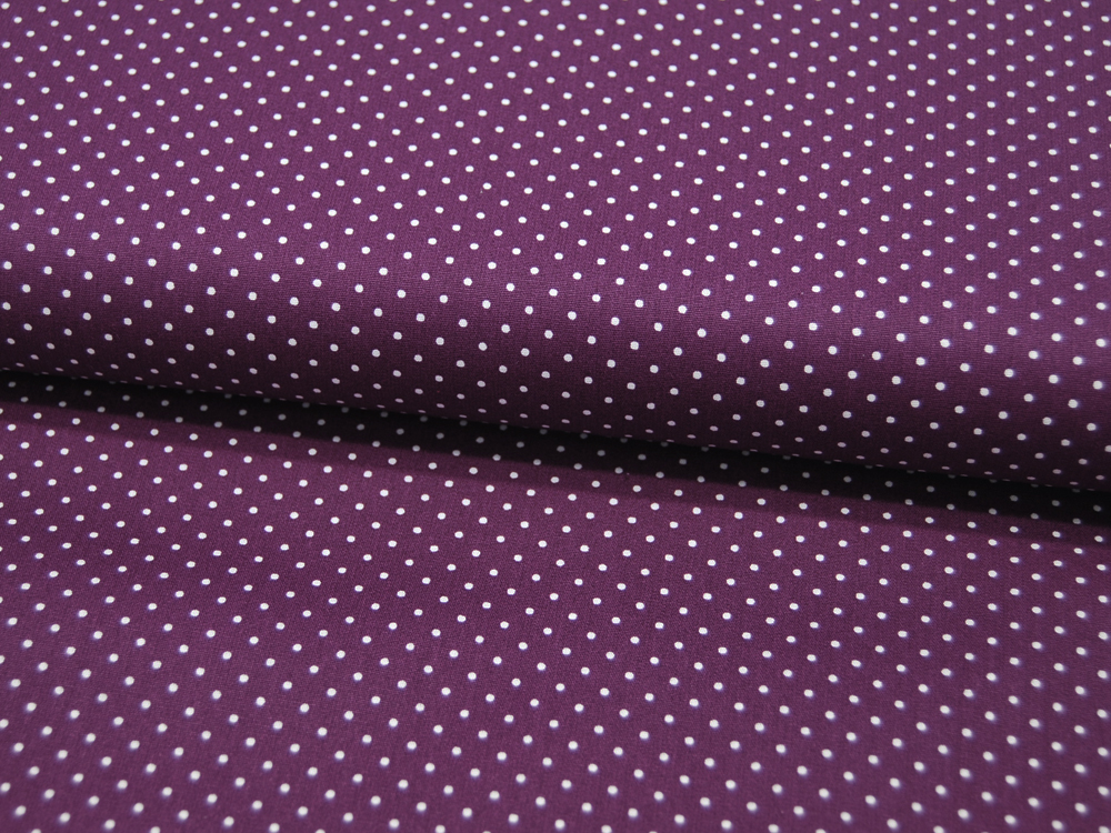 Petit Dots auf Purple - Baumwolle 0,5 m