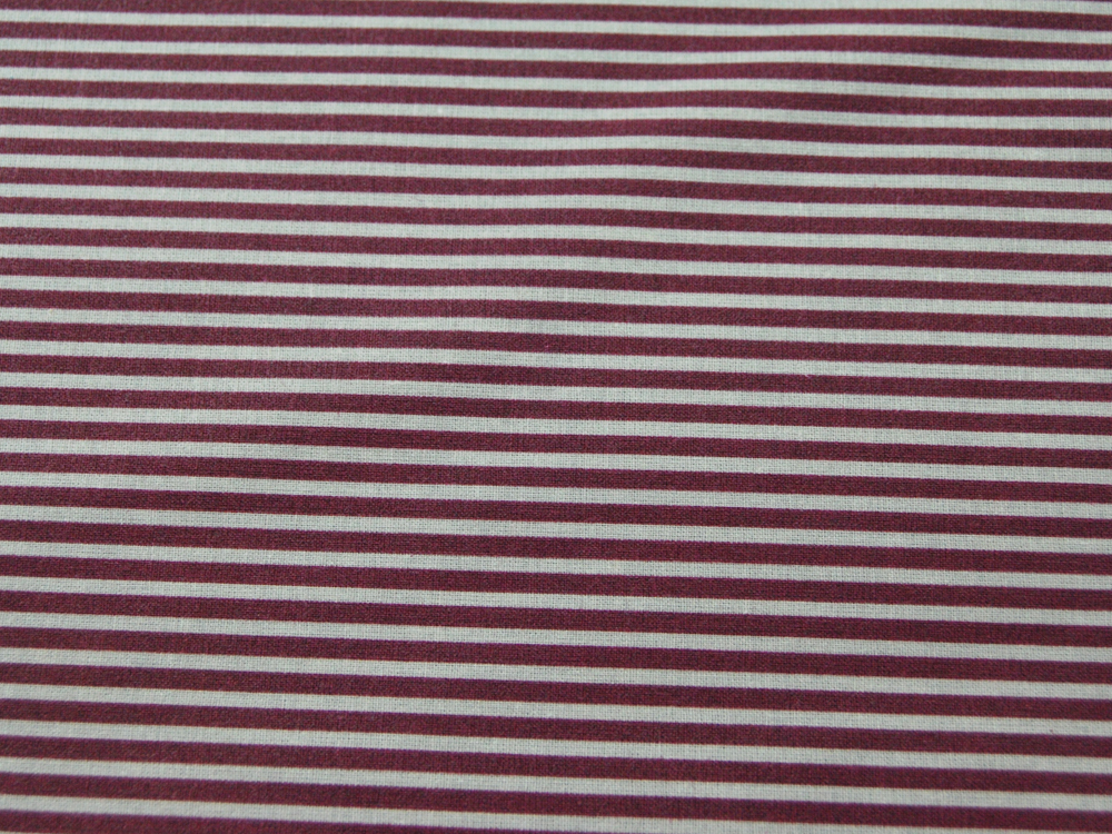 Beschichtete Baumwolle - Gestreift in Sand - Bordeaux 50 x 135cm