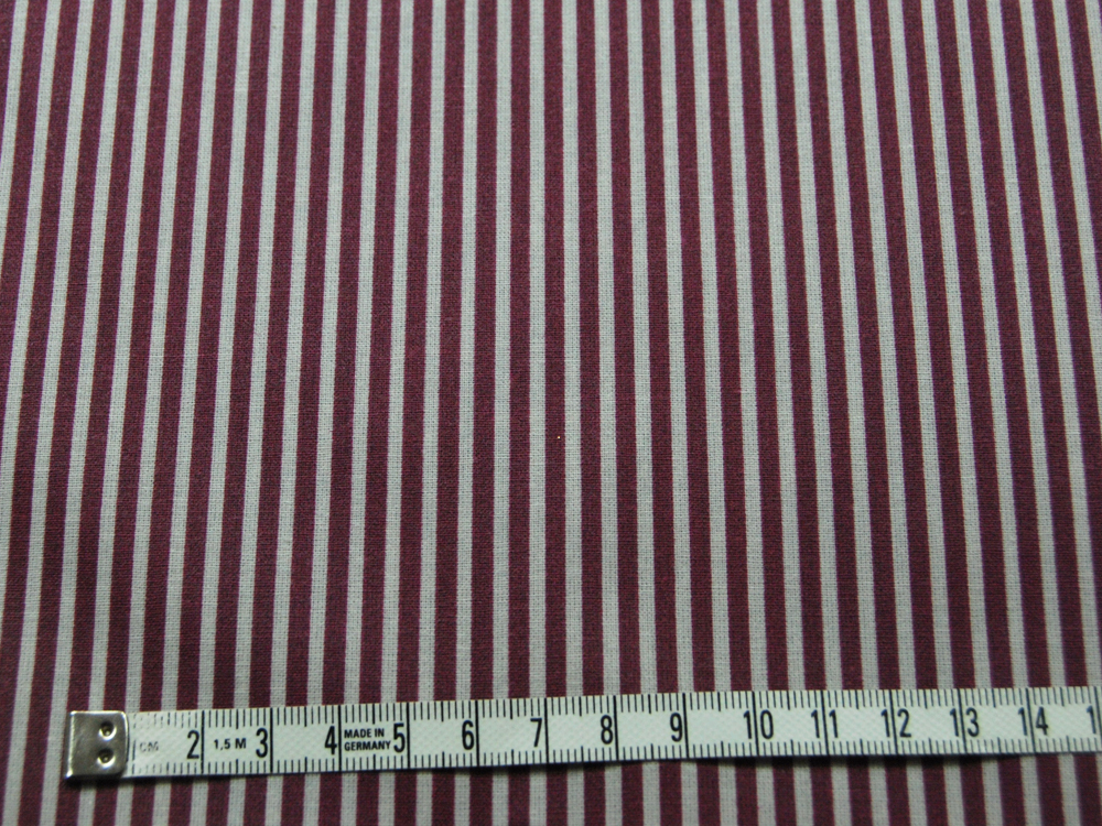 Beschichtete Baumwolle - Gestreift in Sand - Bordeaux 50 x 135cm 2