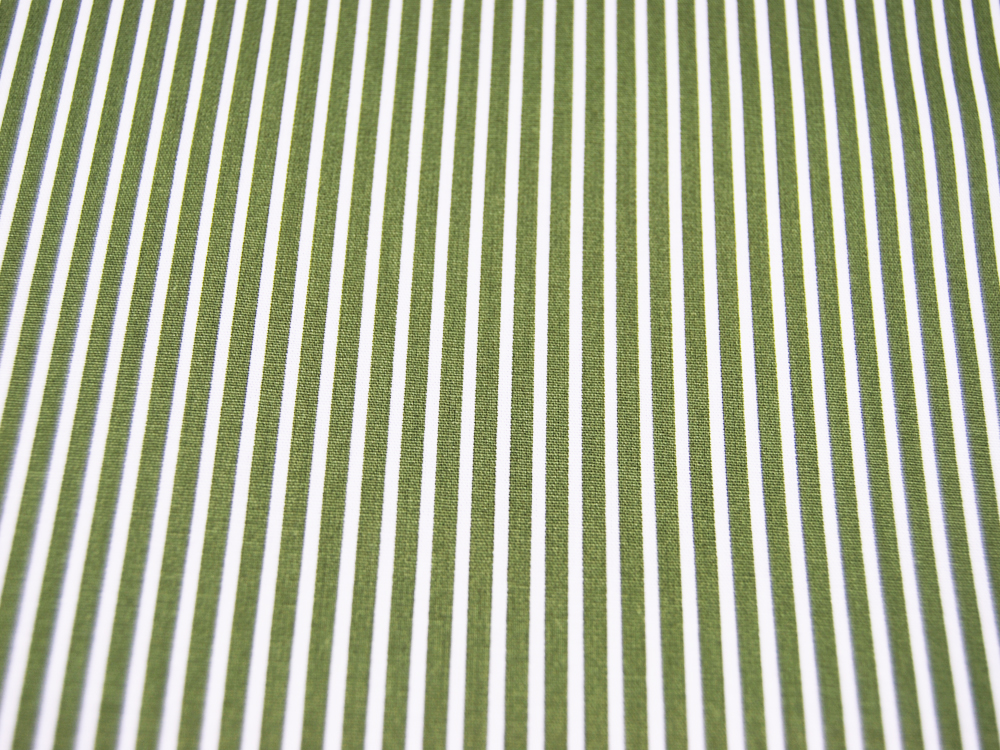 Baumwolle - Stripe - Grün-Weiss gestreift 05 meter 3
