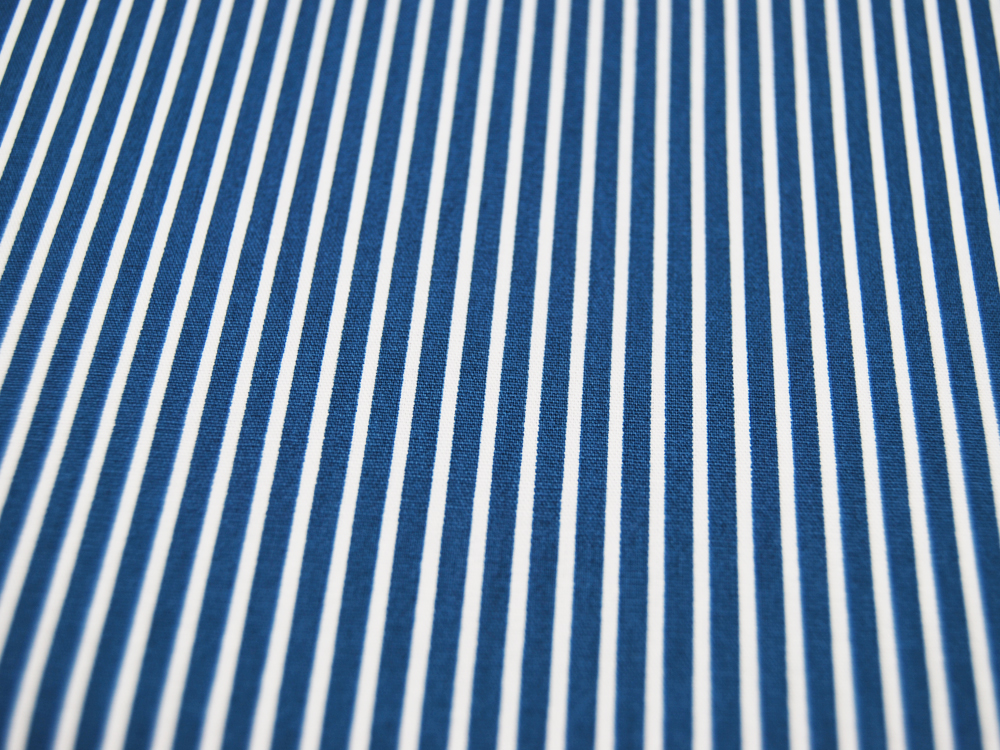 Baumwolle - Stripe - Blau-Weiss gestreift 05 meter 2