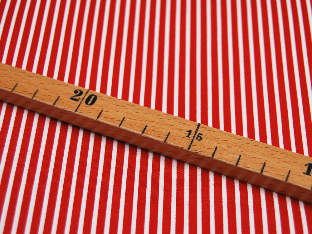 Baumwolle - Stripe - Rot-Weiss gestreift 05 meter 3