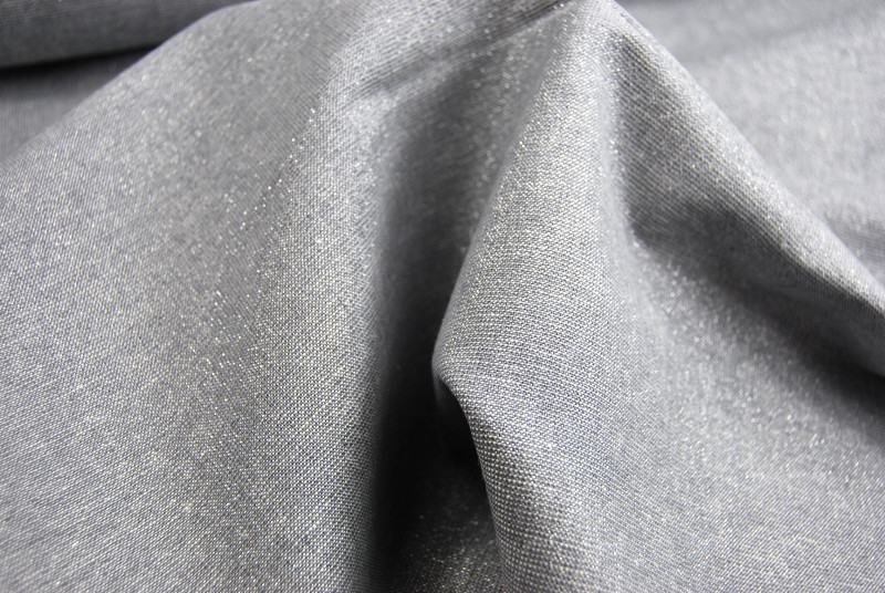 Essex Yarn Dyed Metallic - Fog - Glitzerstoff 0.5m 3