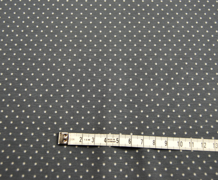 JERSEY - Grau mit Minipunkten - 0,5 Meter 2