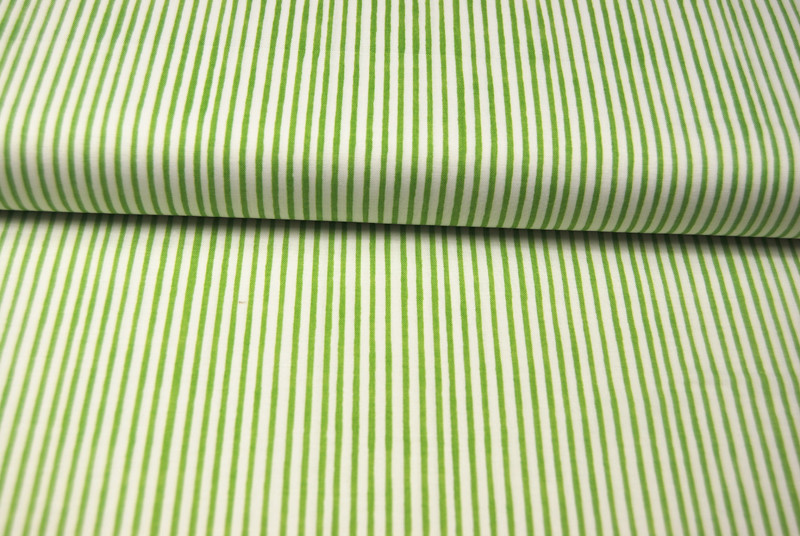 Lazy Stripes - Grüne Streifen Baumwolle 05 m 3